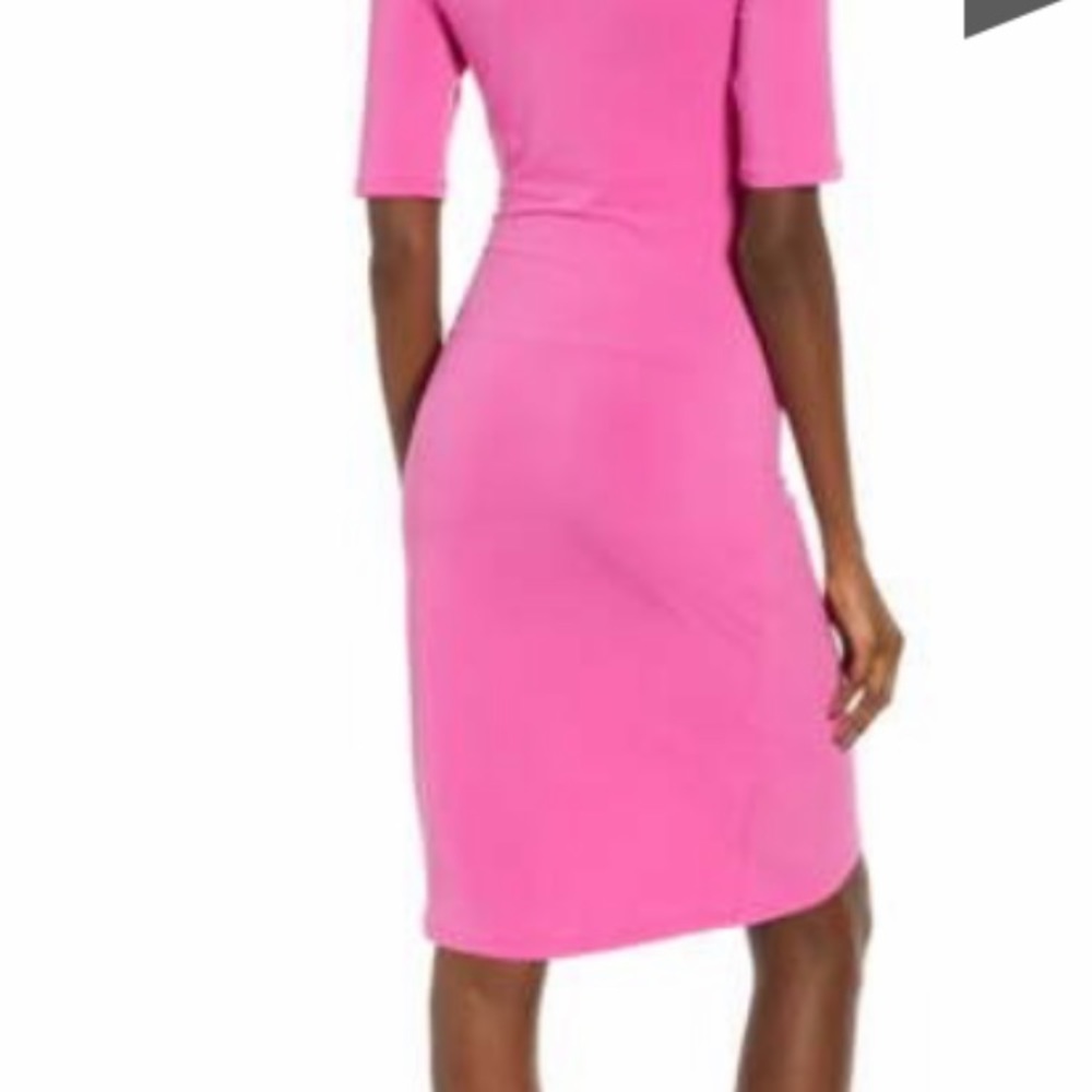 Leith - Ruched Wrap Body-Con Dress - Picture 5 of 5